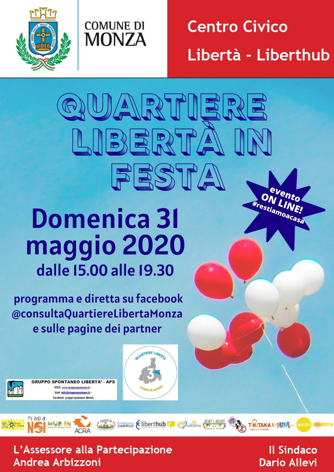 festa virtuale 31 maggio monza